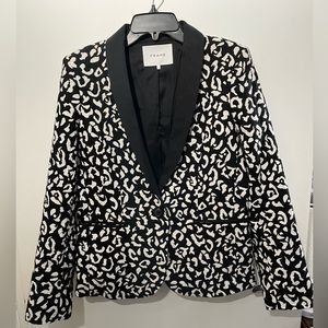 Frame Animal Shawl Structured Blazer - size 4